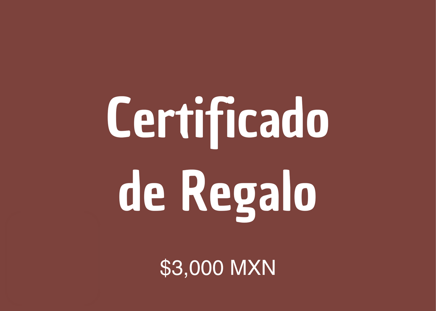 Certificados de Regalo